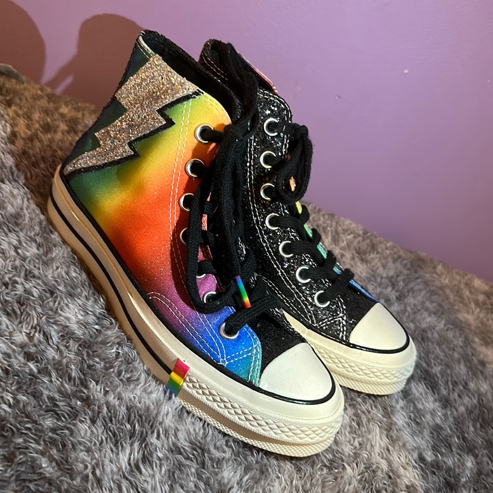 Chuck Taylor rainbow high tops